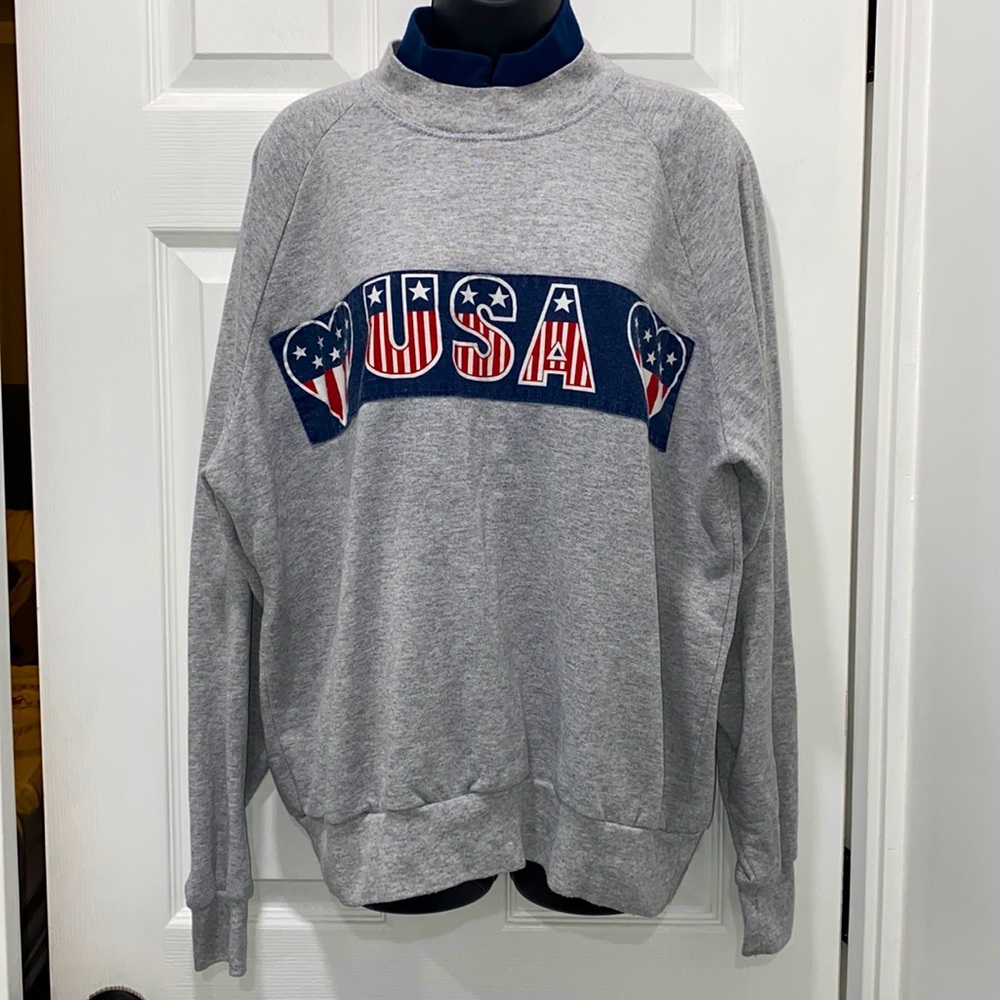 Vintage Muleskins USA Turtleneck Sweatshirt